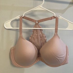 Victoria secret Lacey razorback Demi bra purple size 38DDD